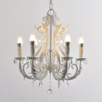 Celestira Crystal Bead Candle Chandelier