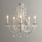 Celestira Crystal Bead Candle Chandelier