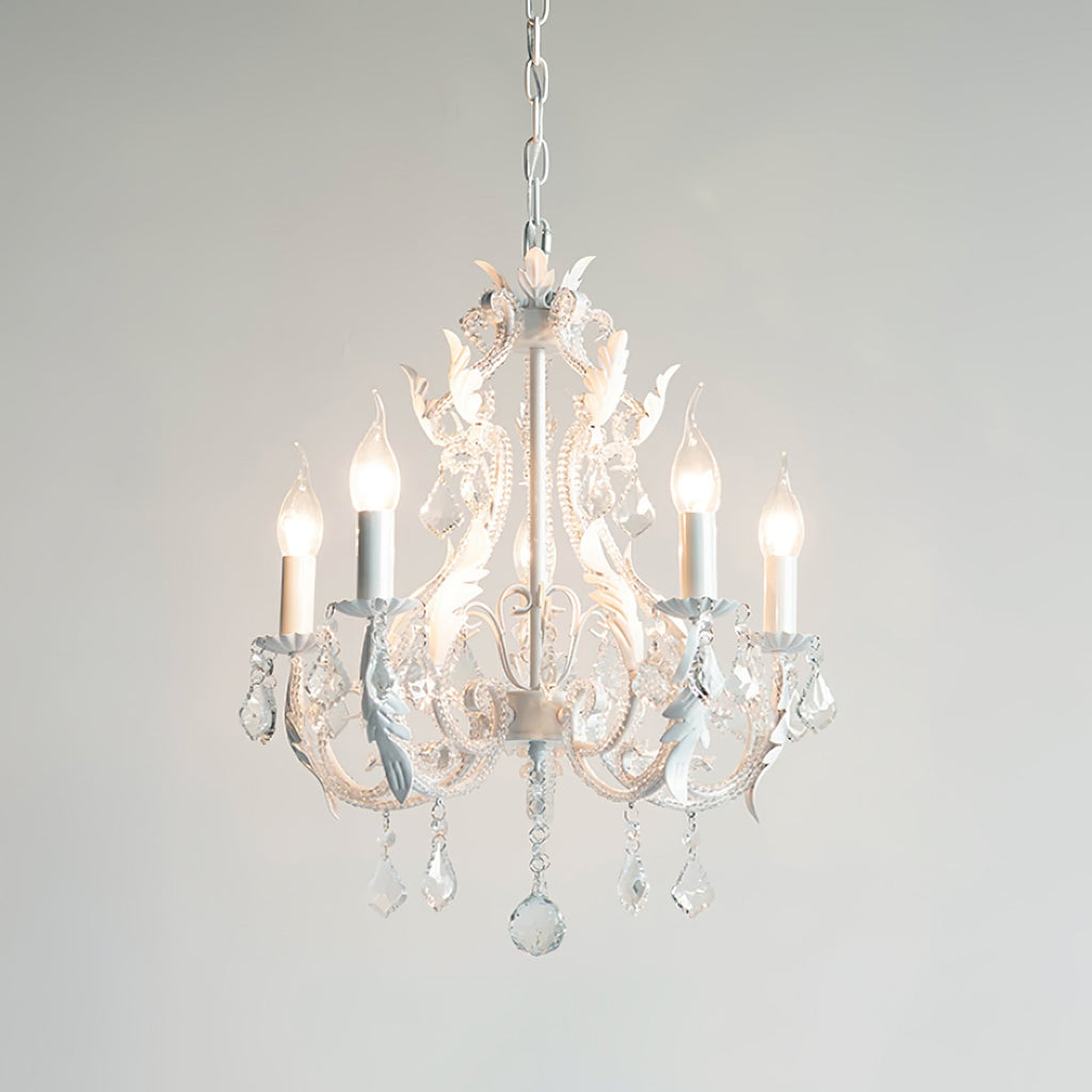 Celestira Crystal Bead Candle Chandelier