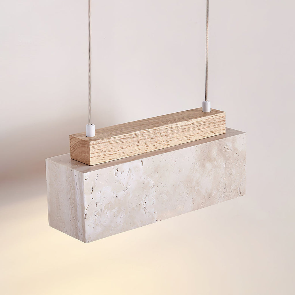 Travertine Horizon Pendant Light
