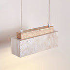 Travertine Horizon Pendant Light