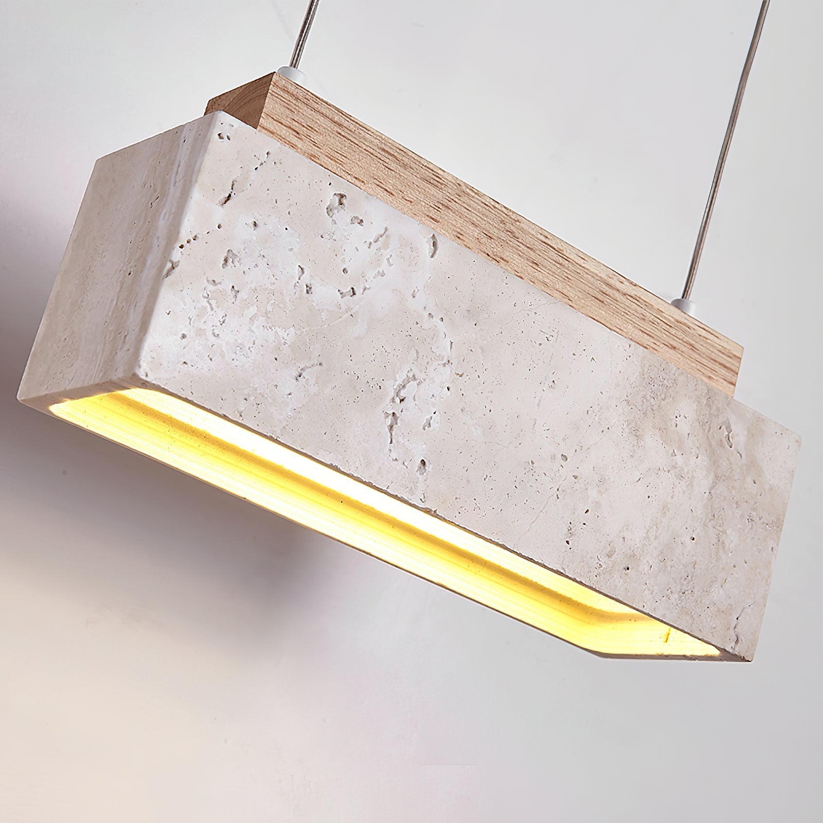 Travertine Horizon Pendant Light