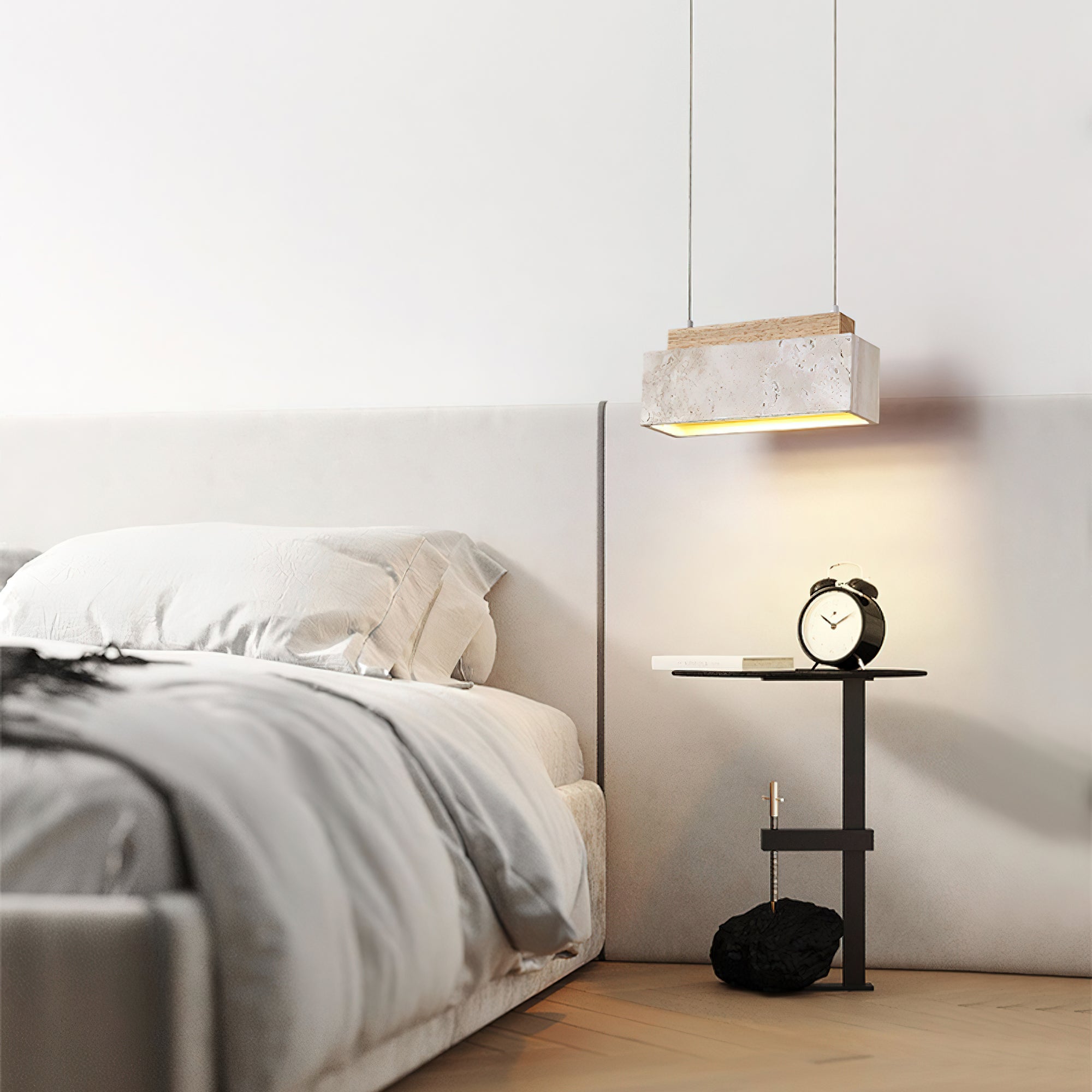 Travertine Horizon Pendant Light