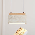 Travertine Horizon Pendant Light