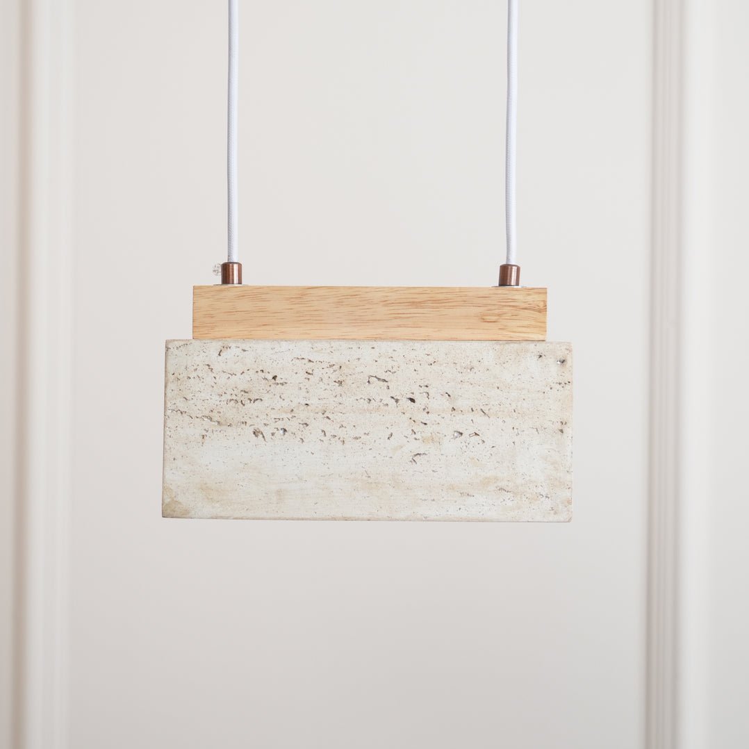 Travertine Horizon Pendant Light
