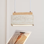 Travertine Horizon Pendant Light