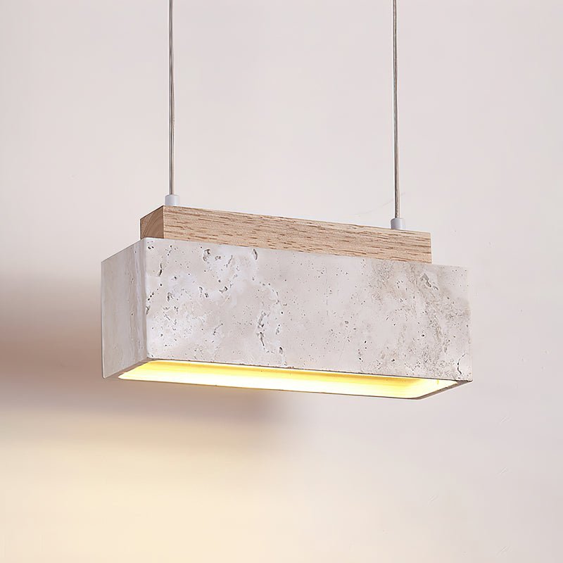 Travertine Horizon Pendant Light