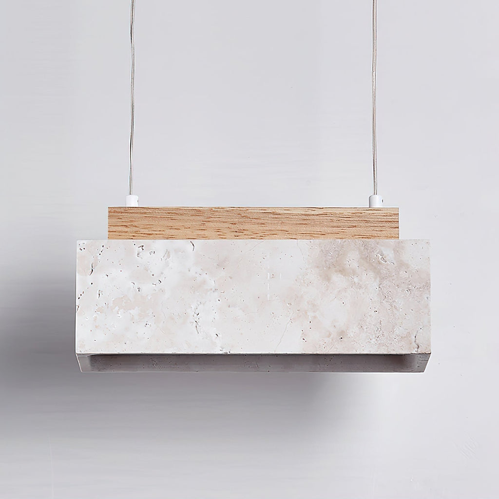 Travertine Horizon Pendant Light