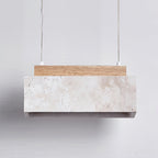Travertine Horizon Pendant Light