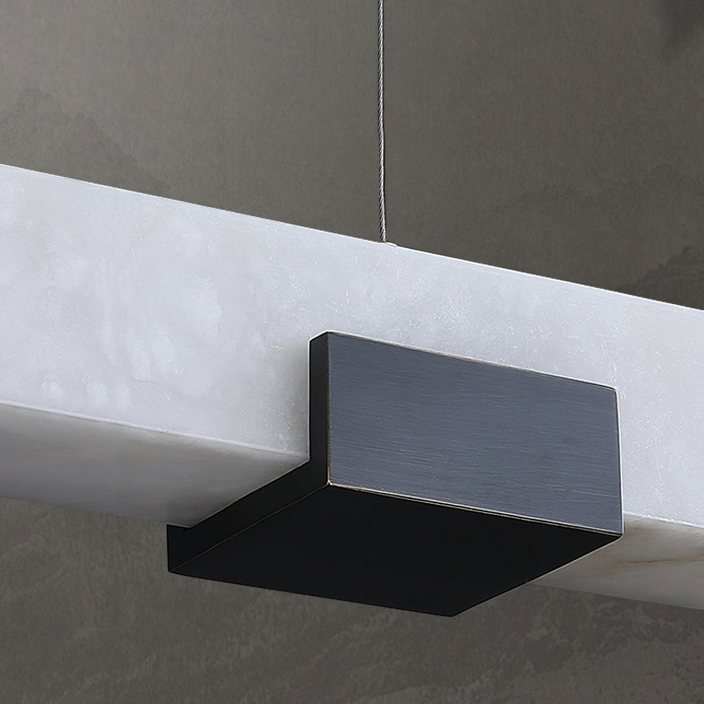 Alabaster Linear Glow Pendant Light