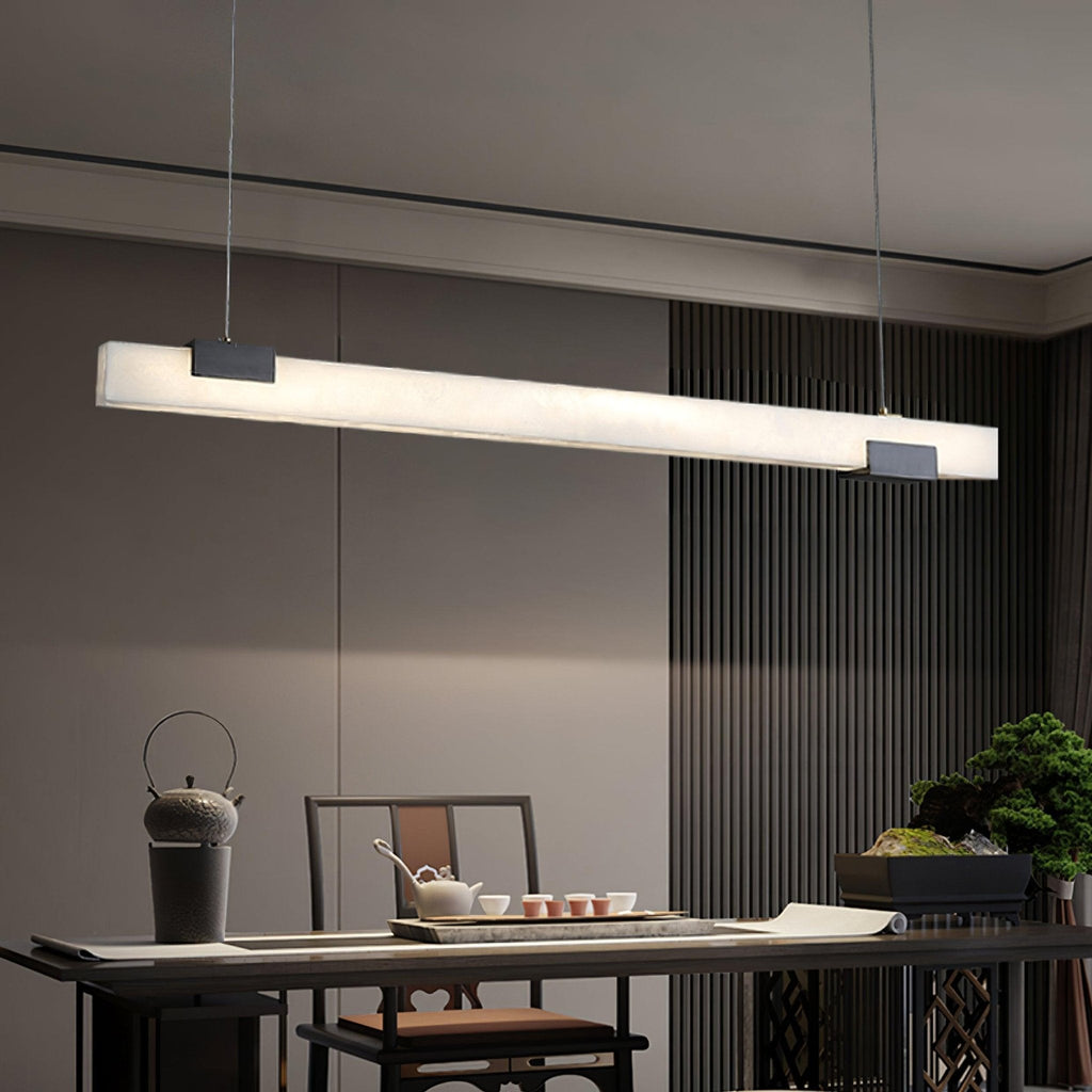 Alabaster Linear Glow Pendant Light