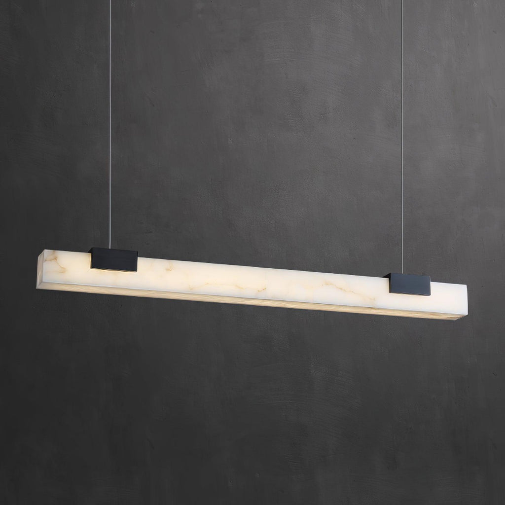 Alabaster Linear Glow Pendant Light