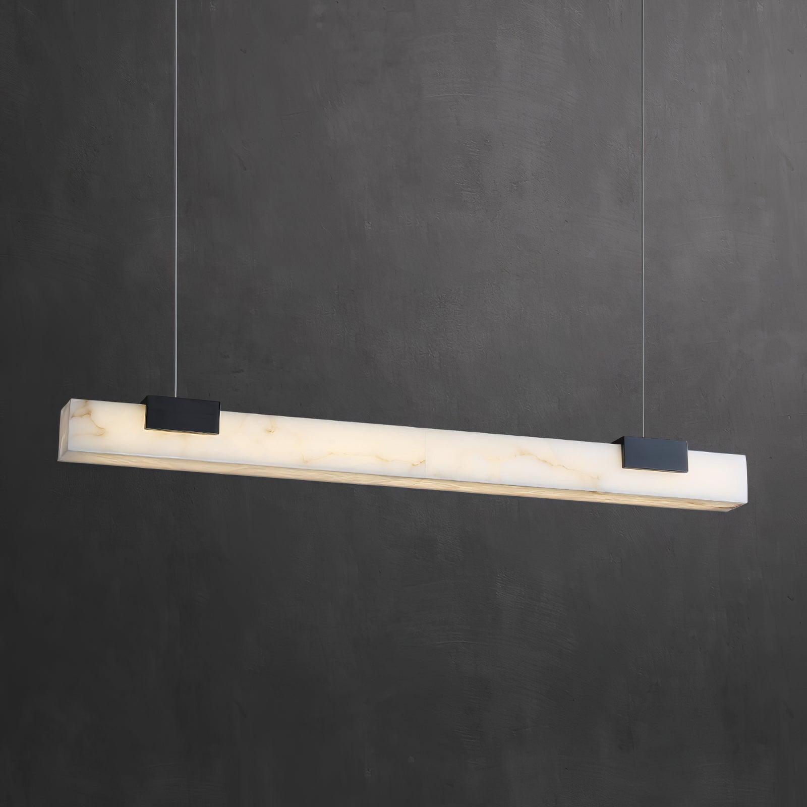 Alabaster Linear Glow Pendant Light