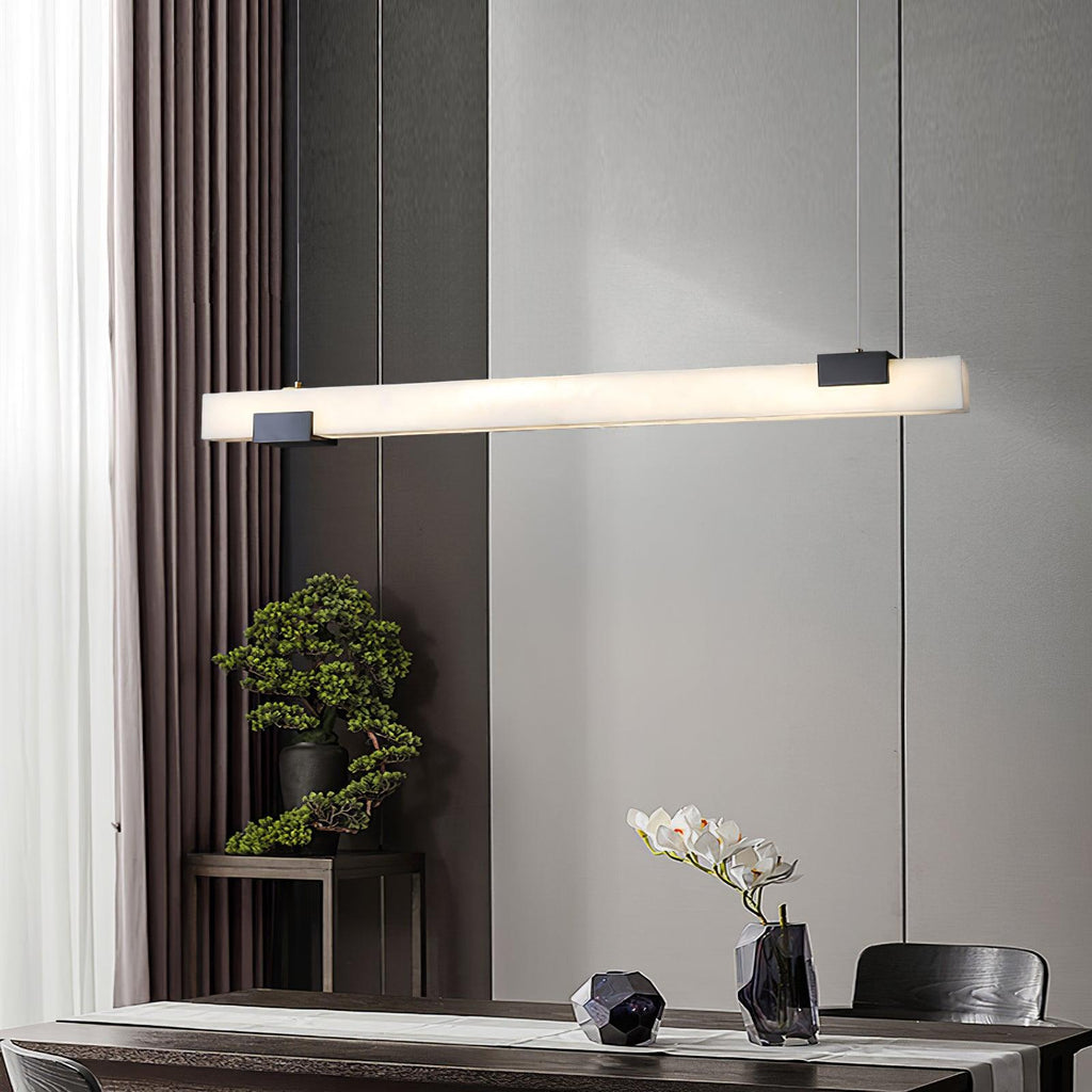 Alabaster Linear Glow Pendant Light