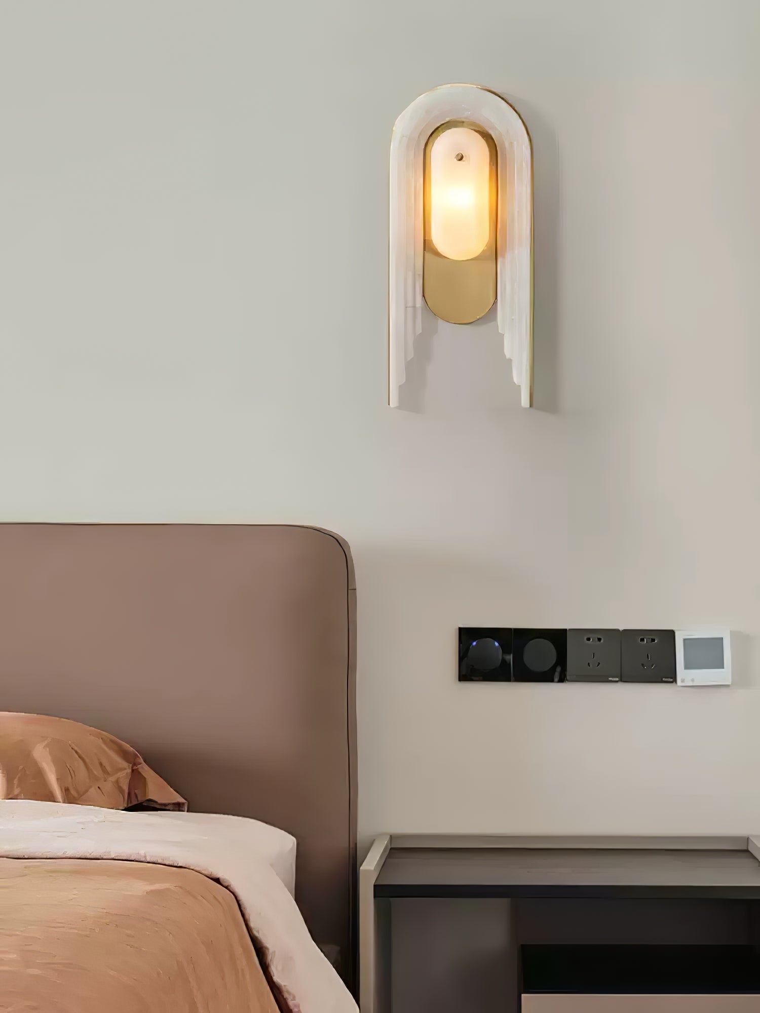 Alabaster Arc Wall Light