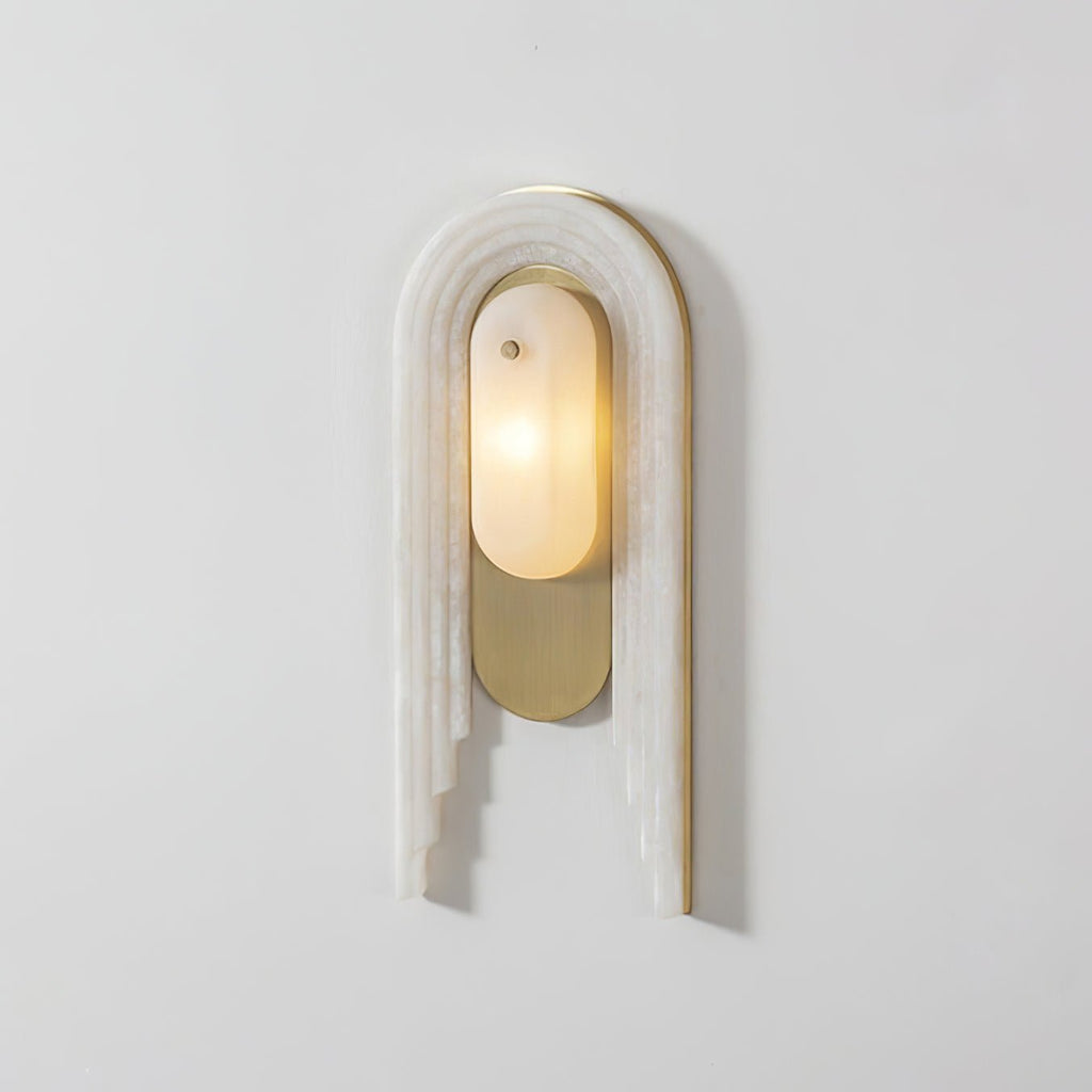 Alabaster Arc Wall Light