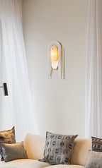 Alabaster Arc Wall Light