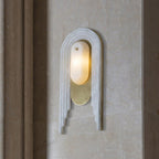 Alabaster Arc Wall Light
