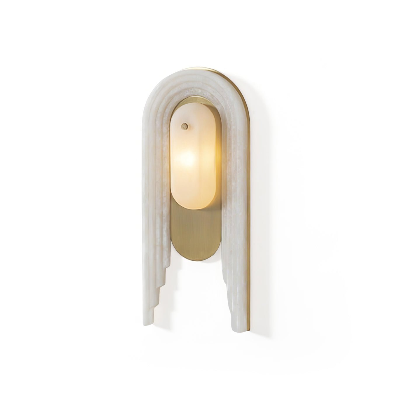 Alabaster Arc Wall Light