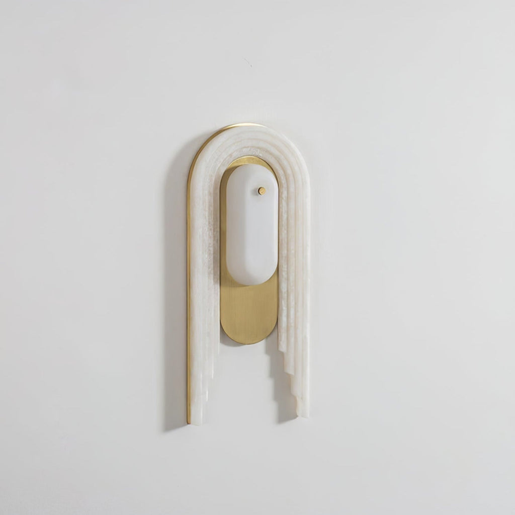 Alabaster Arc Wall Light