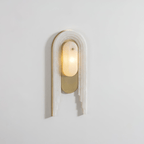 Alabaster Arc Wall Light