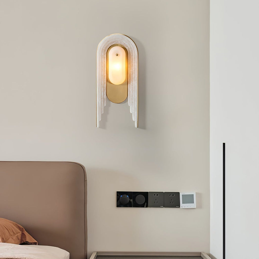 Alabaster Arc Wall Light