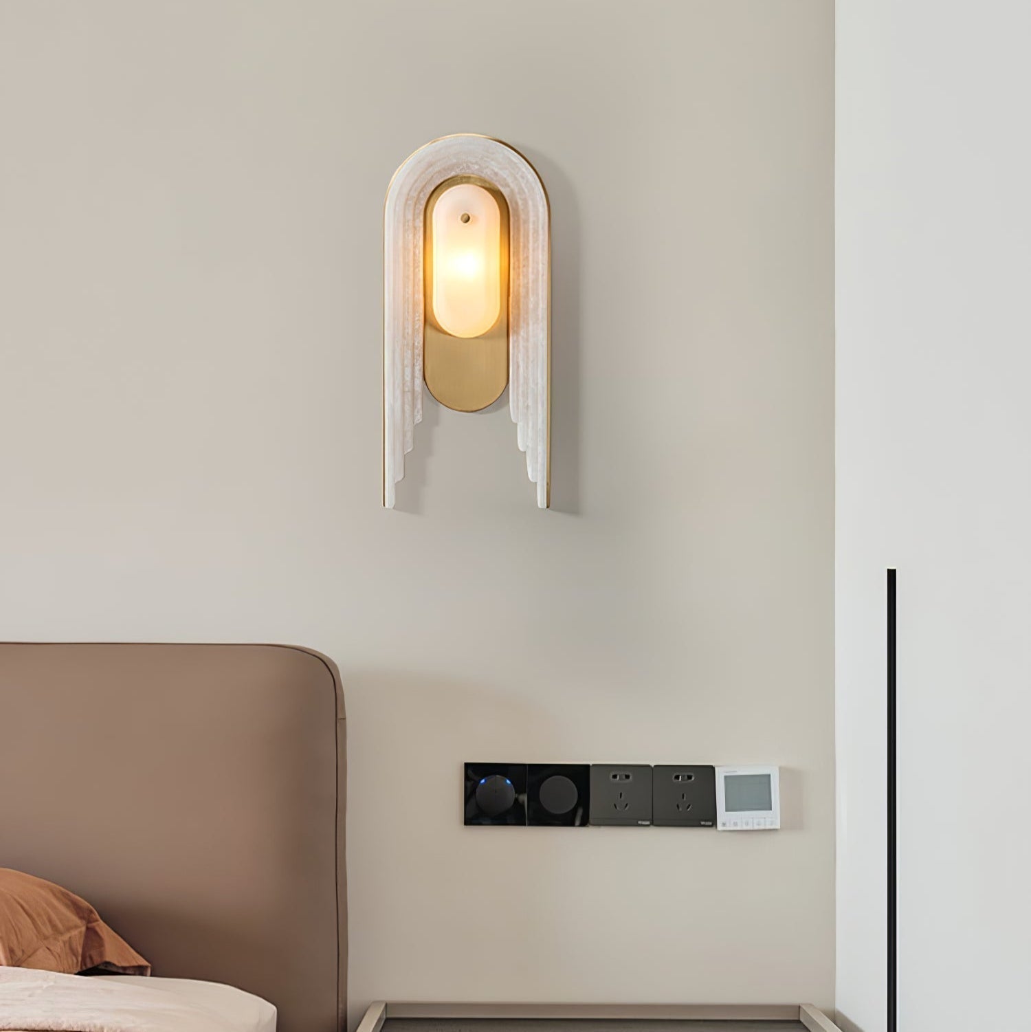 Alabaster Arc Wall Light