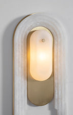 Alabaster Arc Wall Light