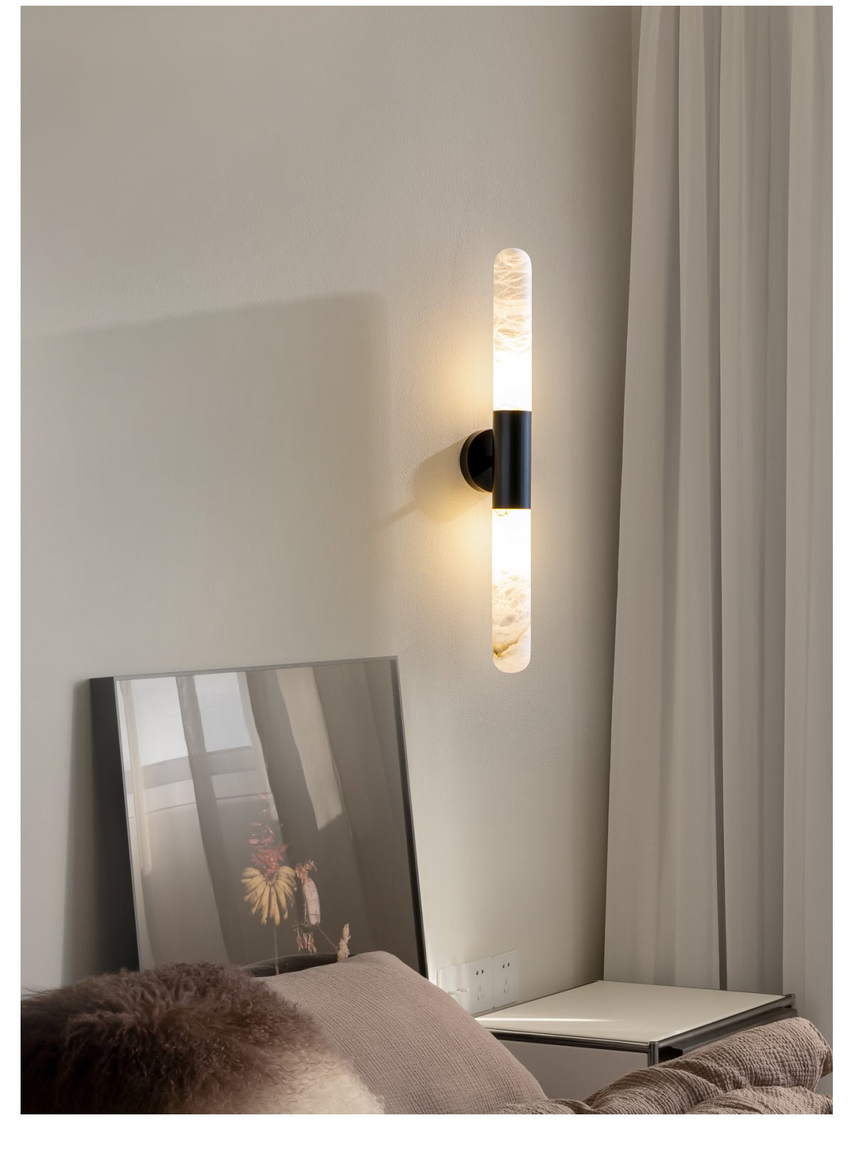 Alabaster Beam Wall Light