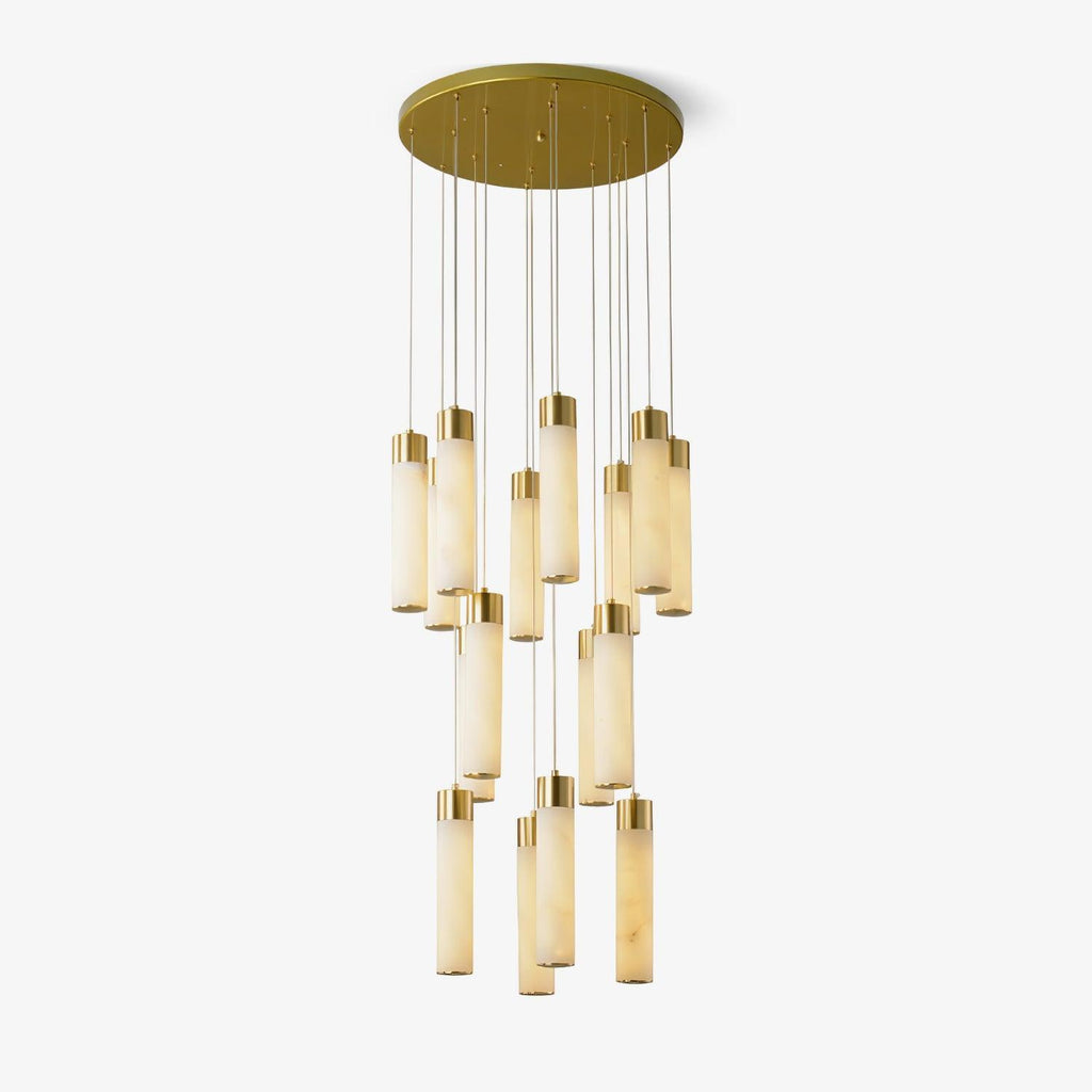 Vallén Alabaster Spiral Chandelier