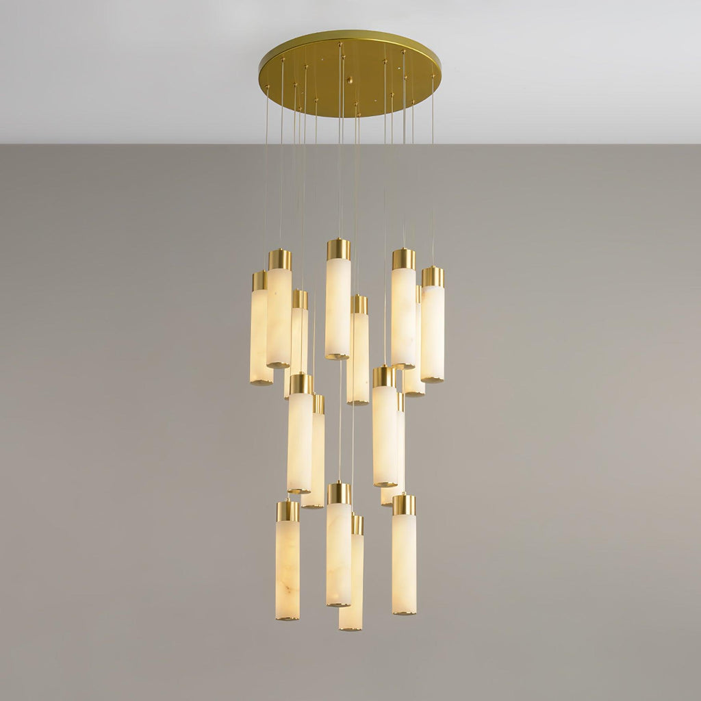 Vallén Alabaster Spiral Chandelier