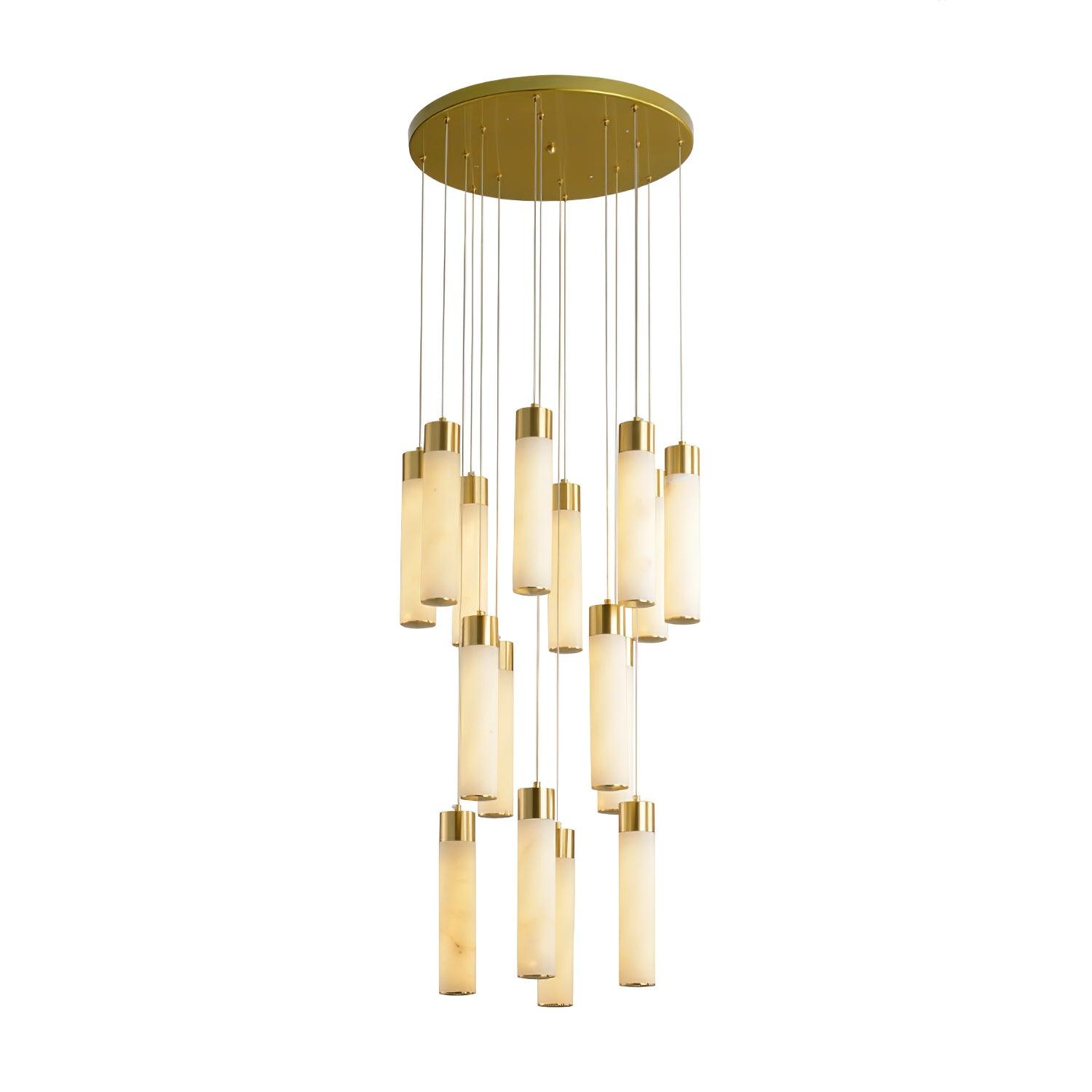 Vallén Alabaster Spiral Chandelier