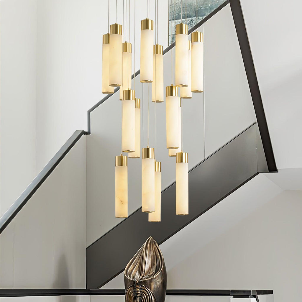 Vallén Alabaster Spiral Chandelier