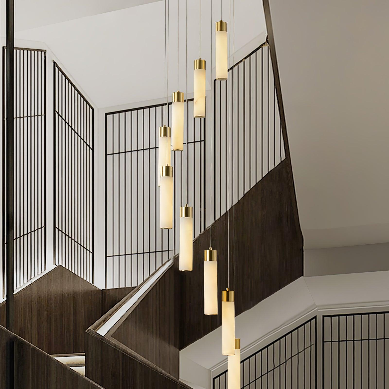 Vallén Alabaster Spiral Chandelier