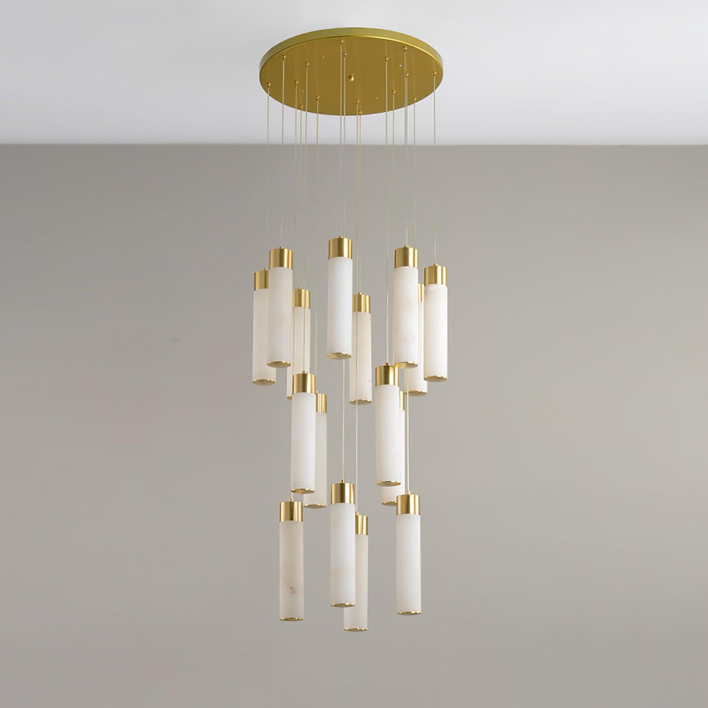 Vallén Alabaster Spiral Chandelier