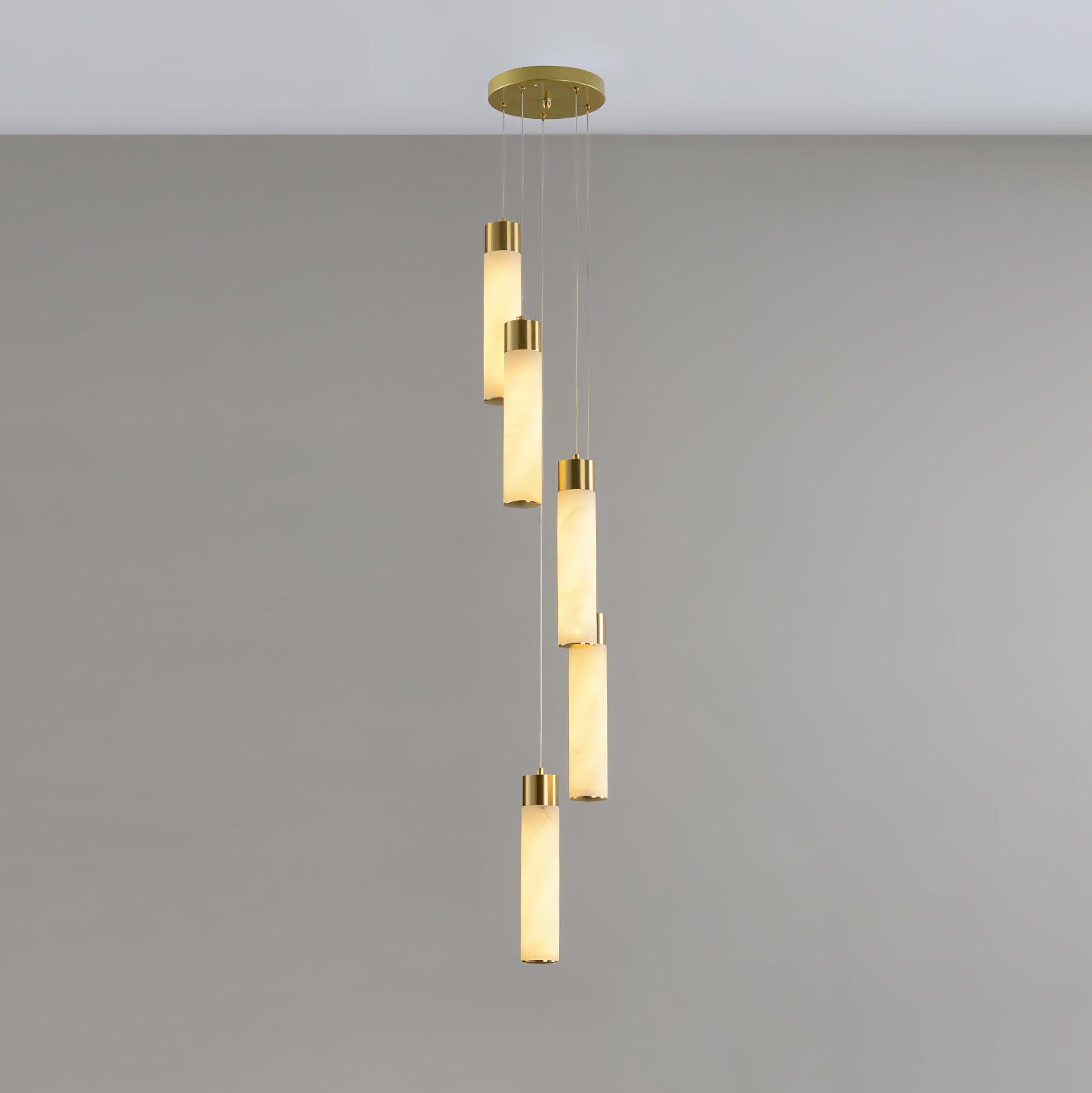 Vallén Alabaster Spiral Chandelier