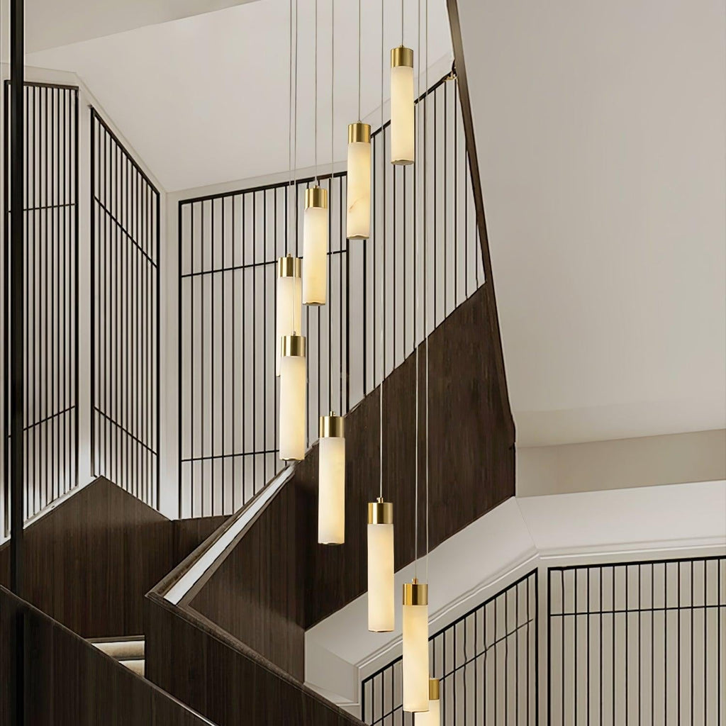 Vallén Alabaster Spiral Chandelier