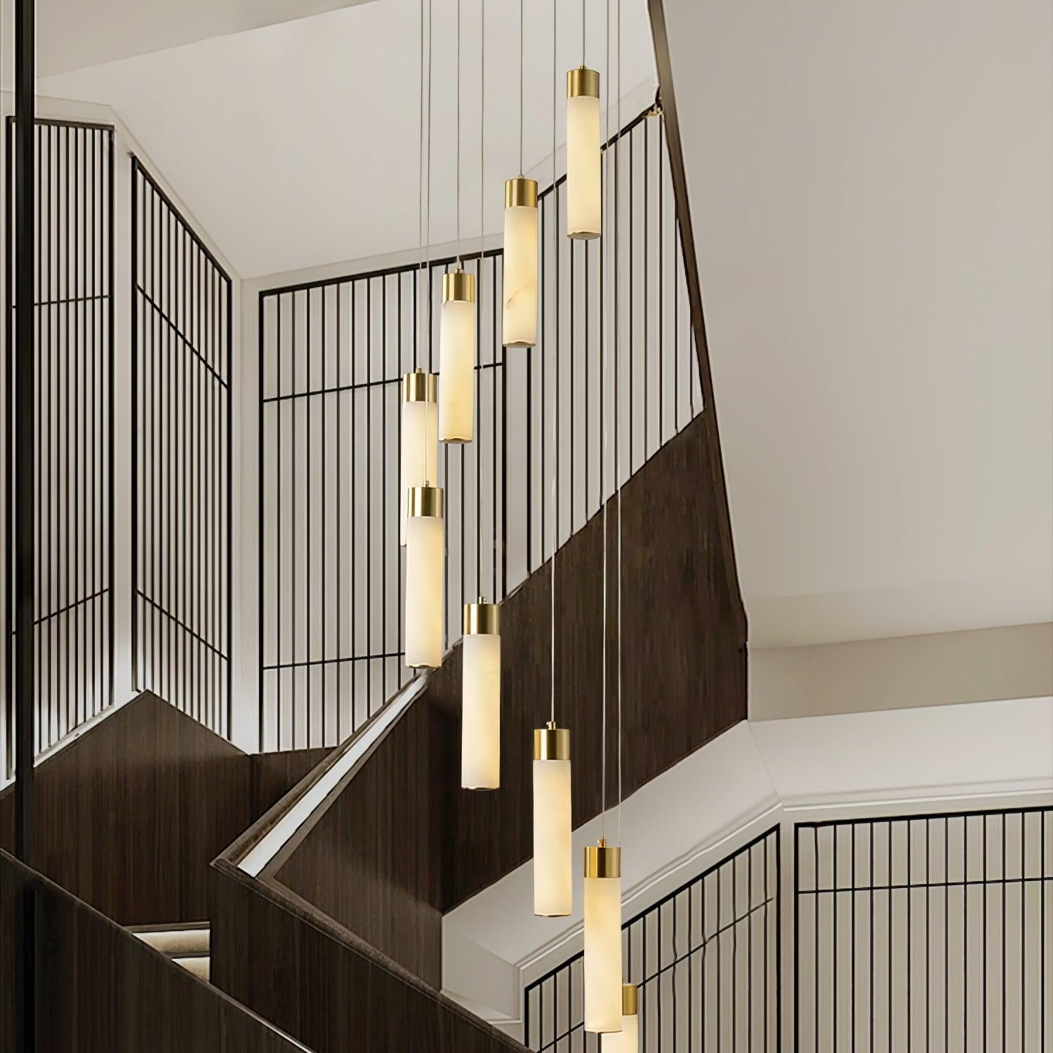 Vallén Alabaster Spiral Chandelier