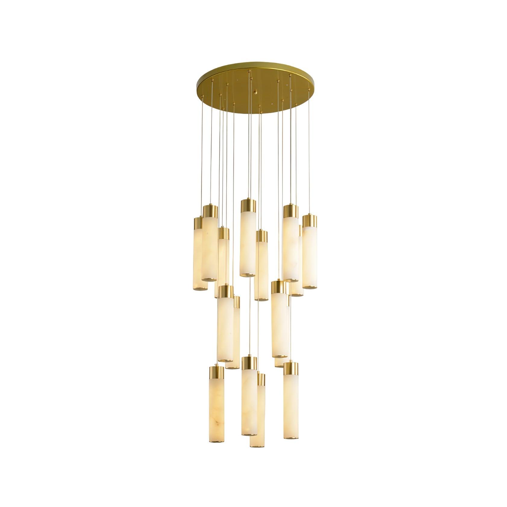 Vallén Alabaster Spiral Chandelier