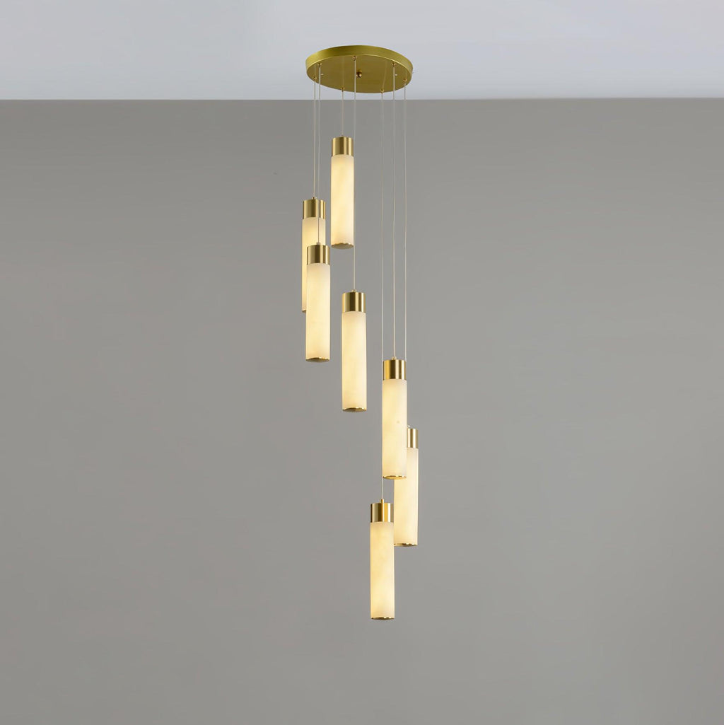 Vallén Alabaster Spiral Chandelier