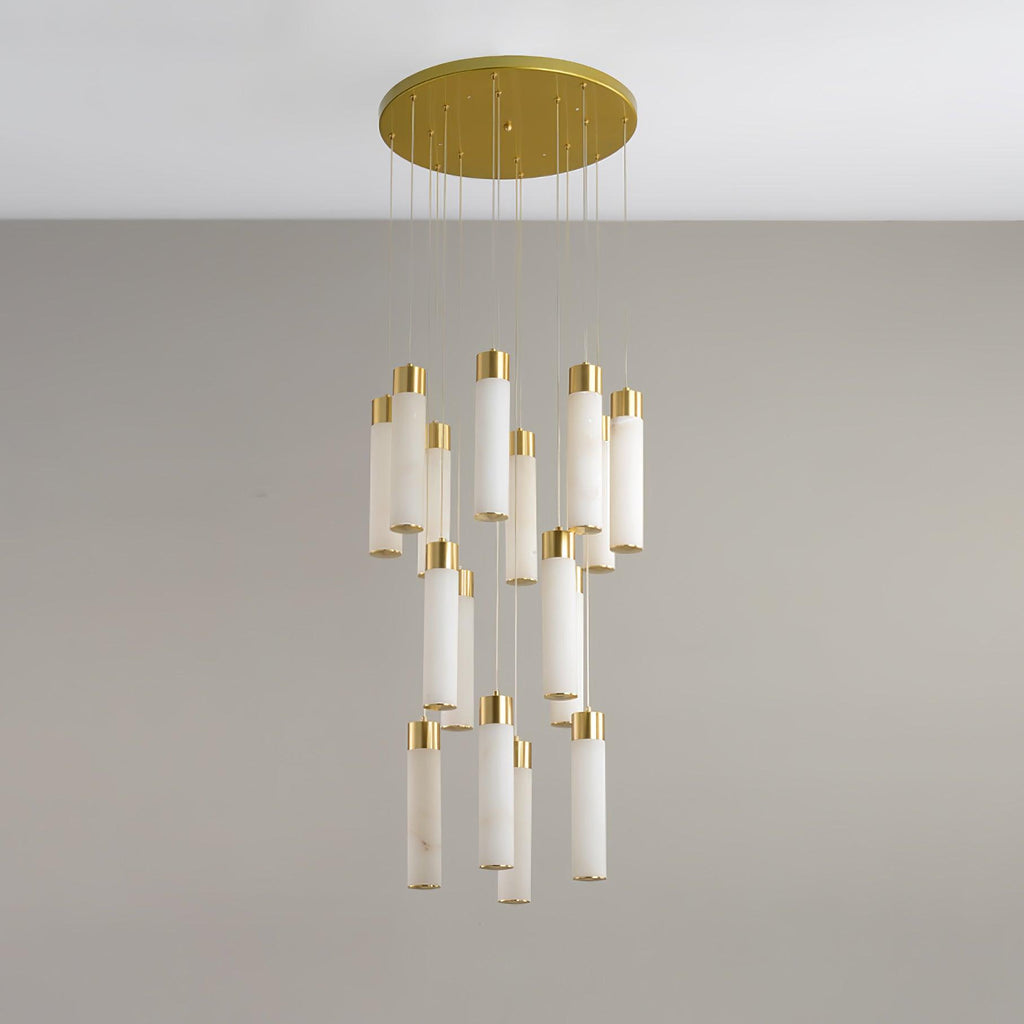 Vallén Alabaster Spiral Chandelier