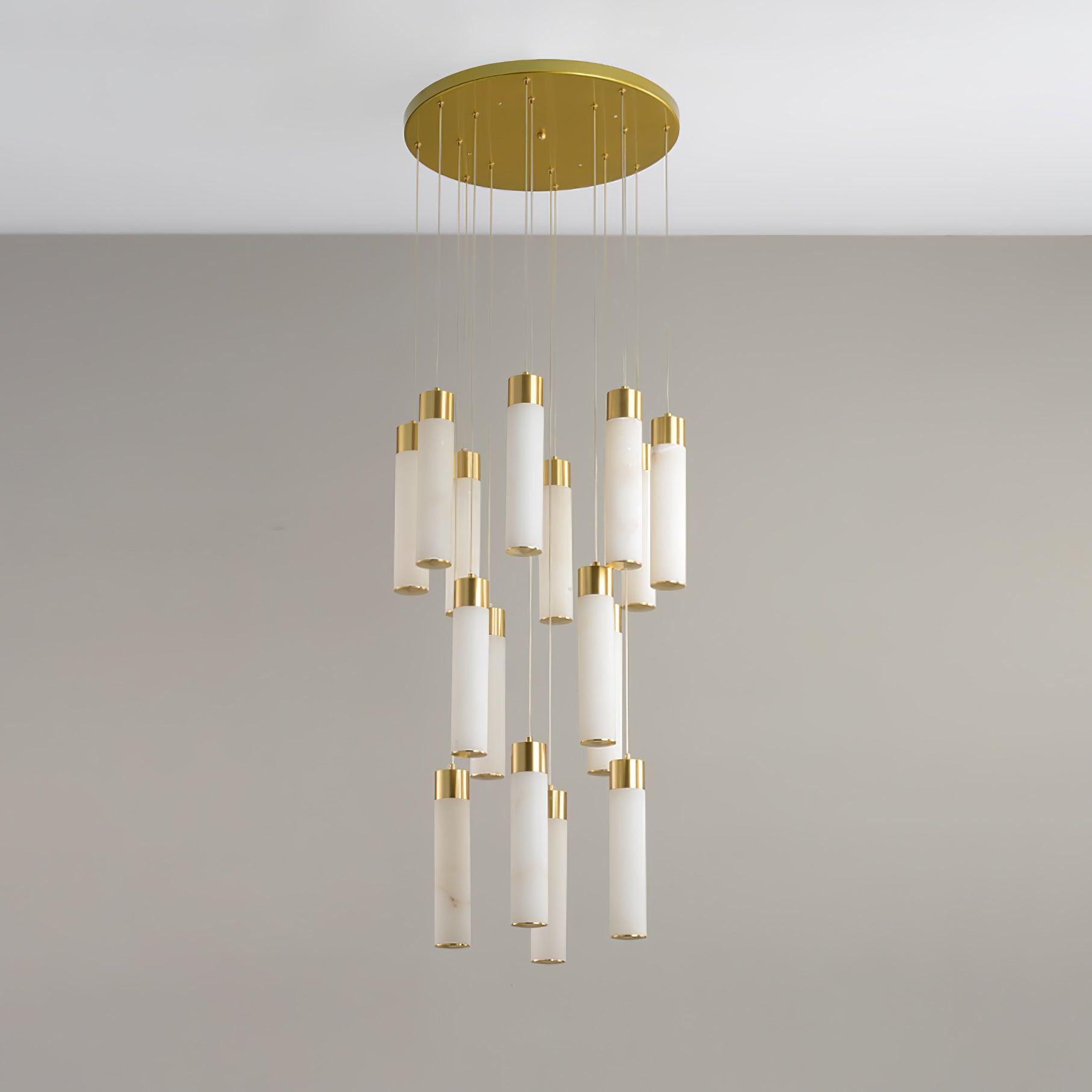 Vallén Alabaster Spiral Chandelier