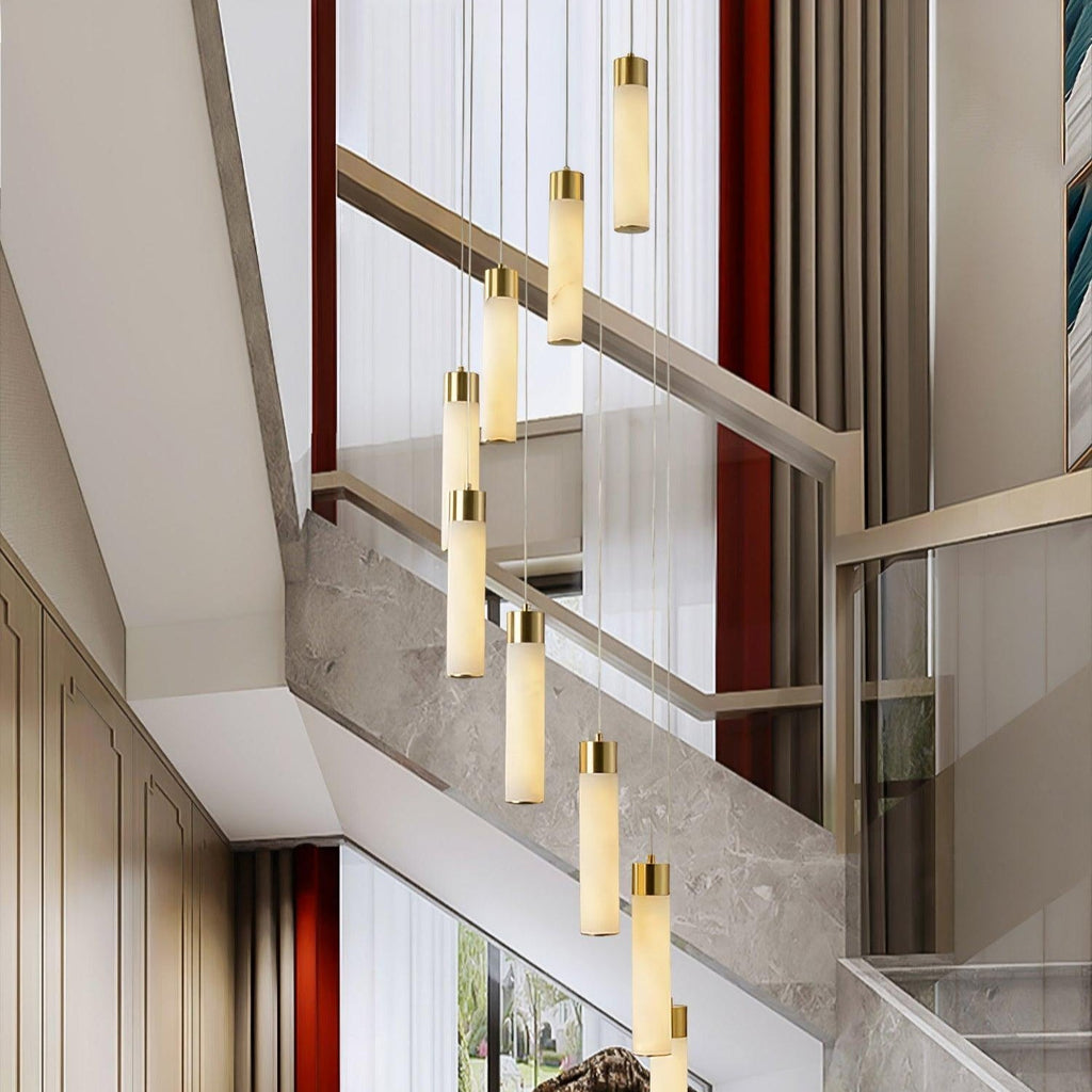 Vallén Alabaster Spiral Chandelier