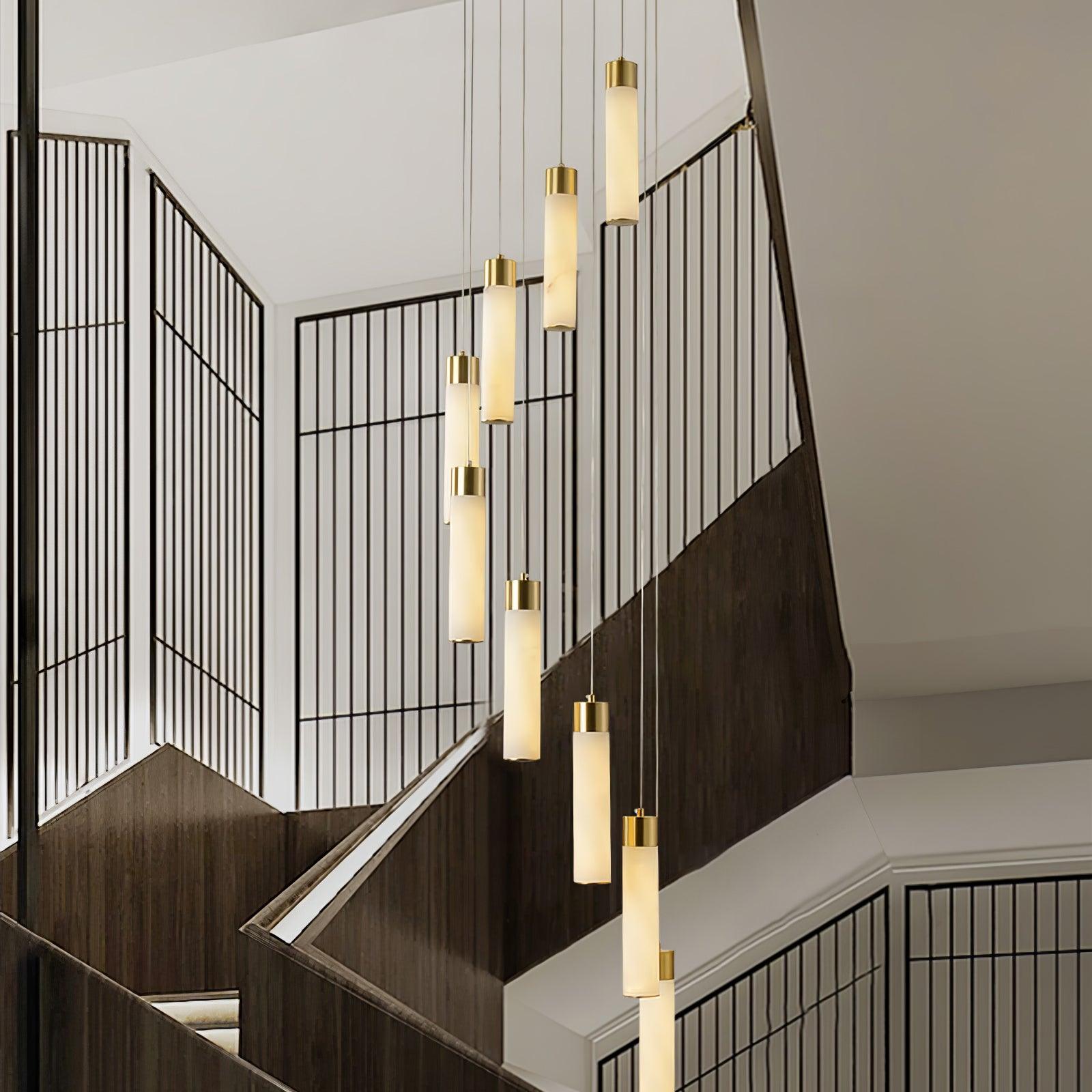 Vallén Alabaster Spiral Chandelier