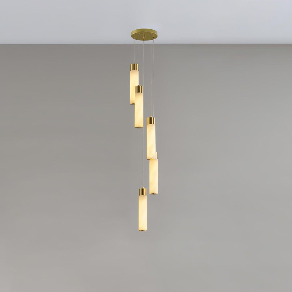 Vallén Alabaster Spiral Chandelier