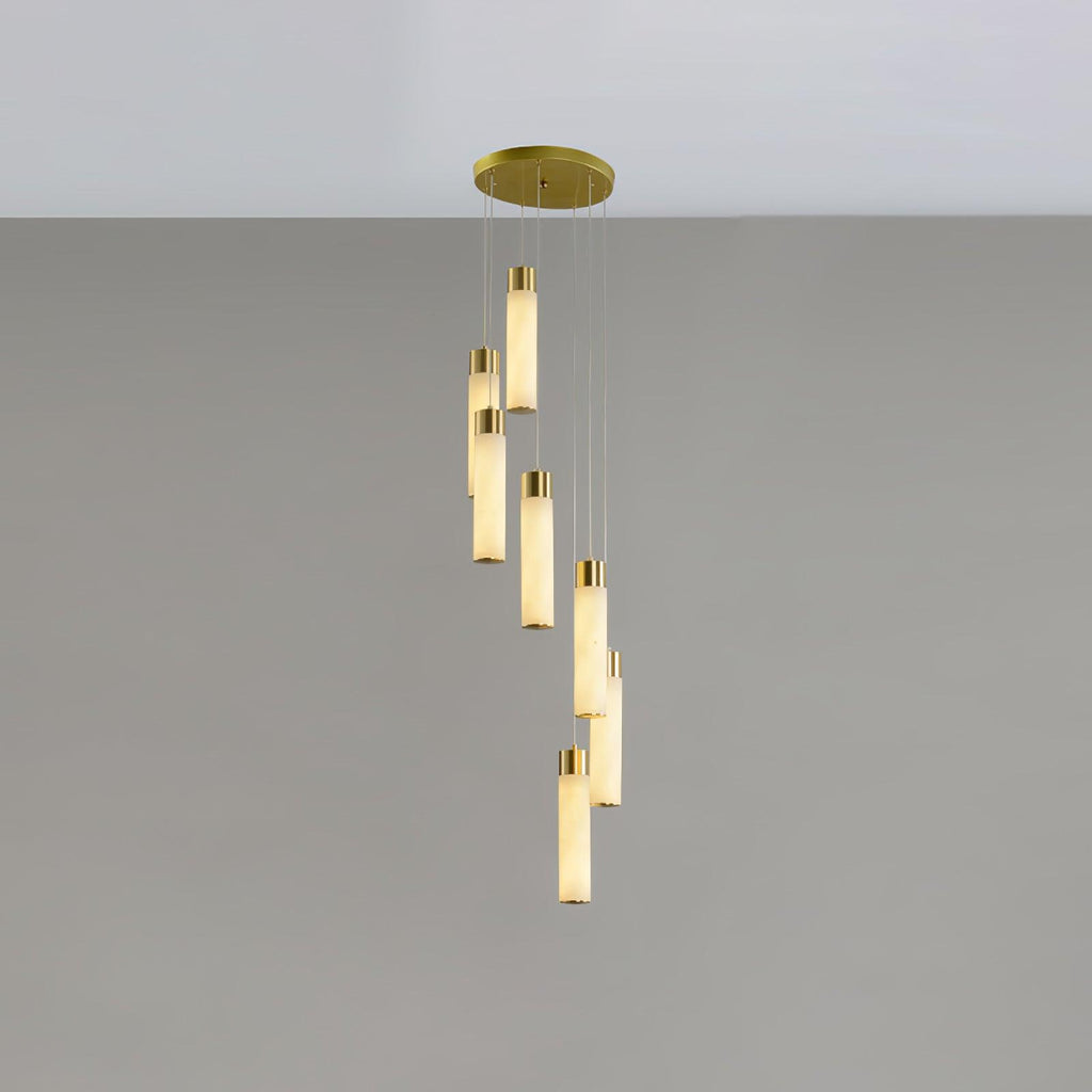 Vallén Alabaster Spiral Chandelier