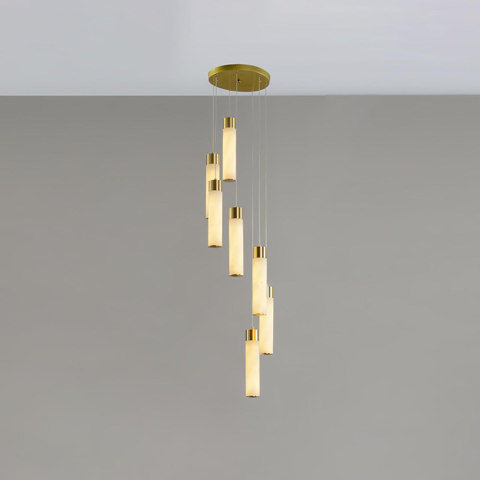 Vallén Alabaster Spiral Chandelier