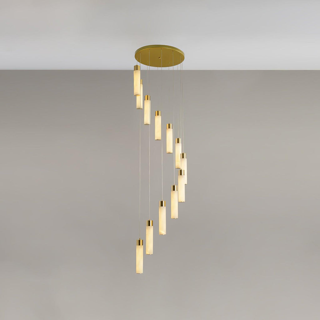 Vallén Alabaster Spiral Chandelier