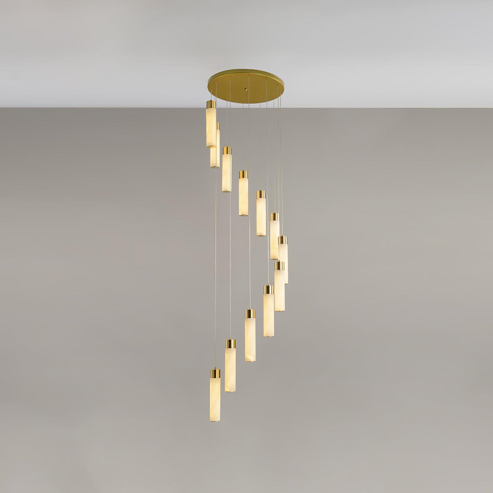Vallén Alabaster Spiral Chandelier