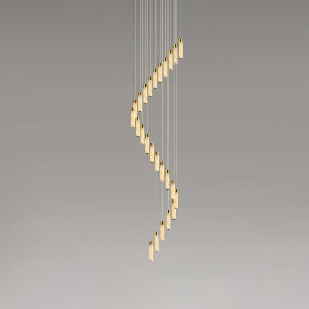 Vallén Alabaster Spiral Chandelier